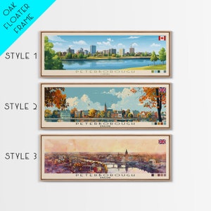 Peterborough England Canvas Print: Panoramic Travel Art