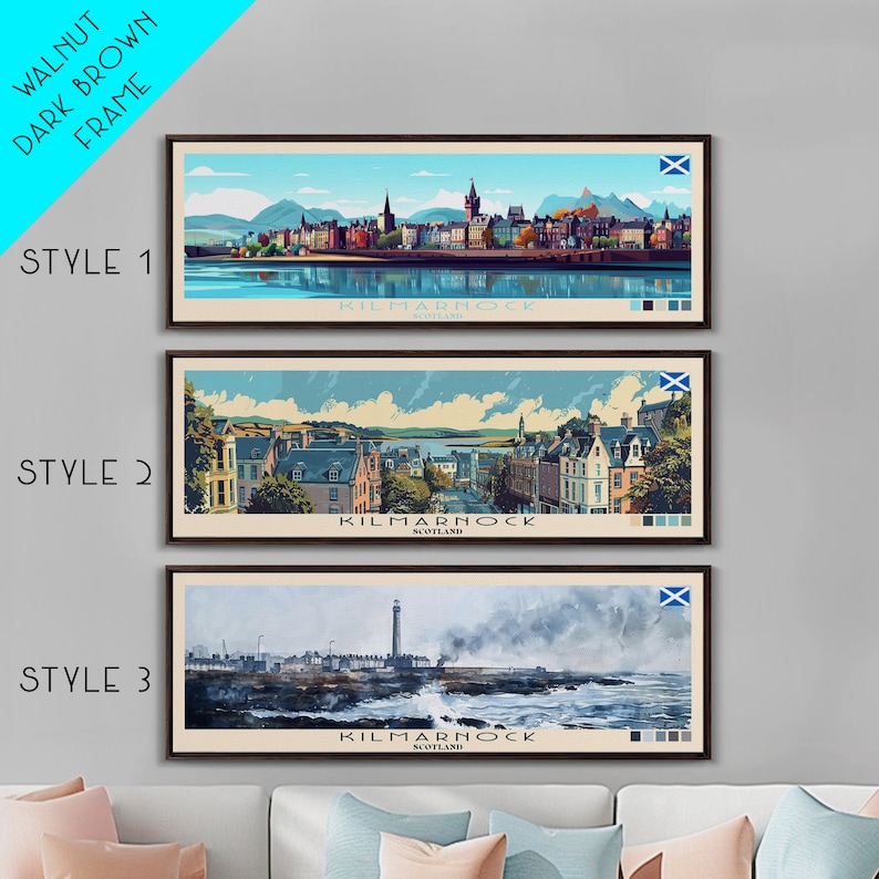 Panoramic Kilmarnock, Scotland Canvas Print, Kilmarnock, Scotland