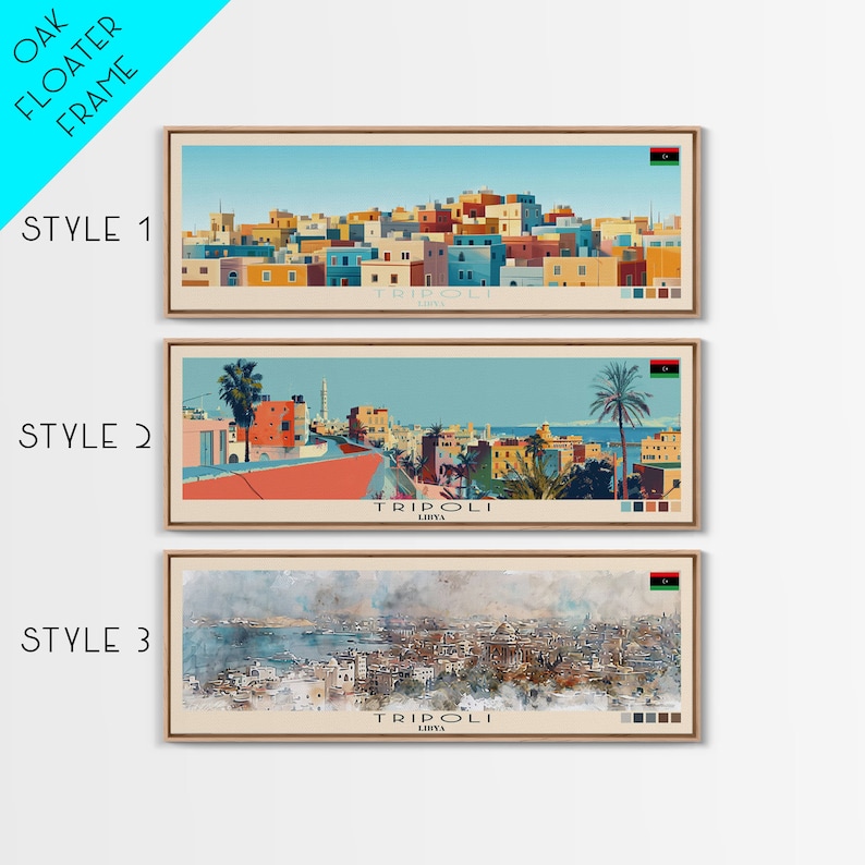 Tripoli Canvas Print: Panoramic Libya Travel Art - Ready to Hang - Etsy