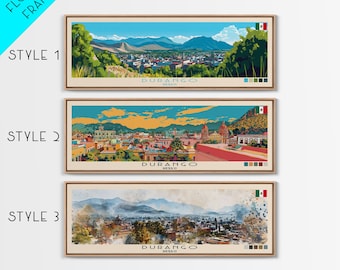 Panoramic Durango Mexico Canvas Print: Travel Art