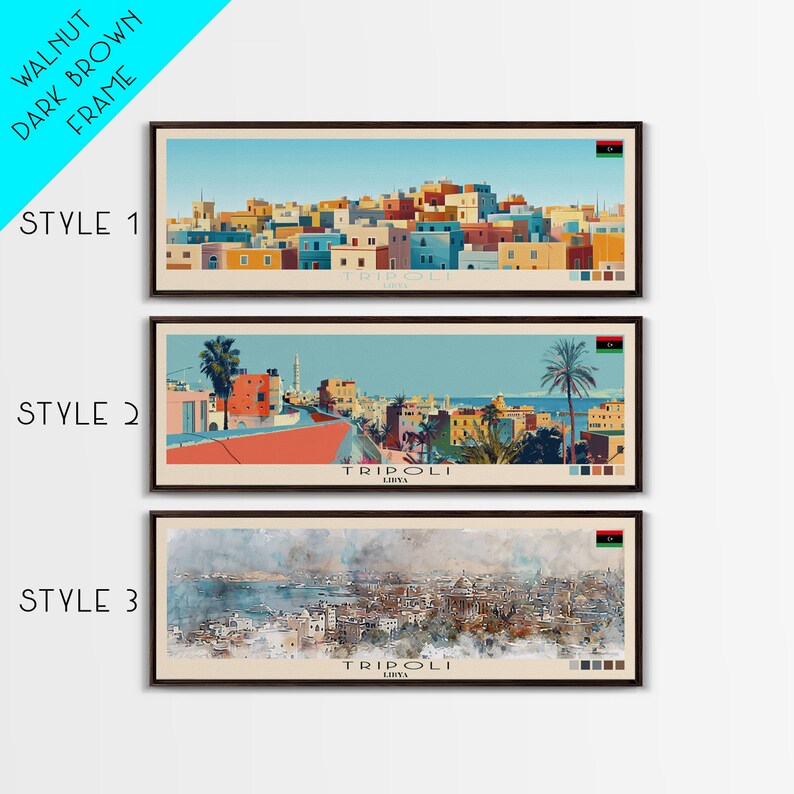 Tripoli Canvas Print: Panoramic Libya Travel Art - Ready to Hang - Etsy