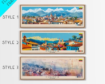 Cuenca Ecuador Canvas Print: Panoramic Travel Art