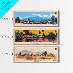 Impressão em tela de Mokolo Camarões: arte de viagem, pintura de quarto de hóspedes