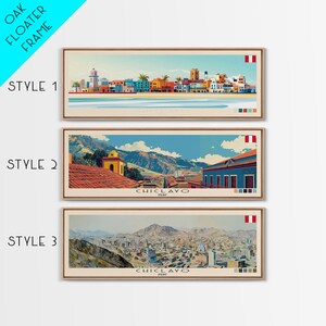 Chiclayo Peru Canvas Print: Panoramic Travel Art, Vacation Gift
