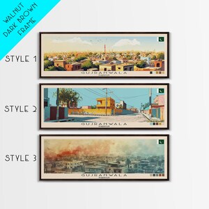 Gujranwala Travel Canvas Print, Panoramic View (Gallery Quality Art) image 3