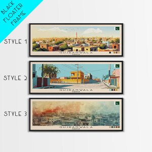 Gujranwala Travel Canvas Print, Panoramic View (Gallery Quality Art) image 2
