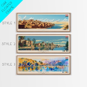 Fayyum Egypt Canvas Print: Panoramic Travel Art