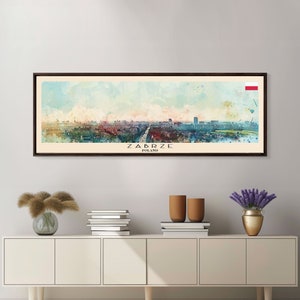 Zabrze Poland Panoramic Canvas Print: Cityscape Travel Art