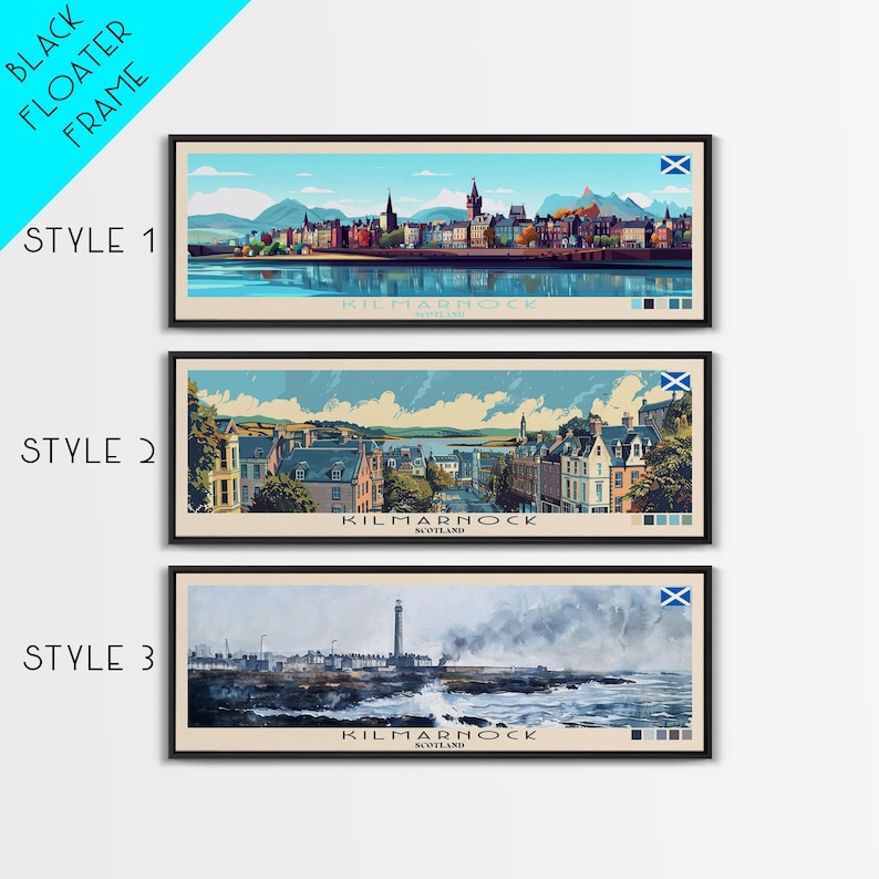 Panoramic Kilmarnock, Scotland Canvas Print, Kilmarnock, Scotland