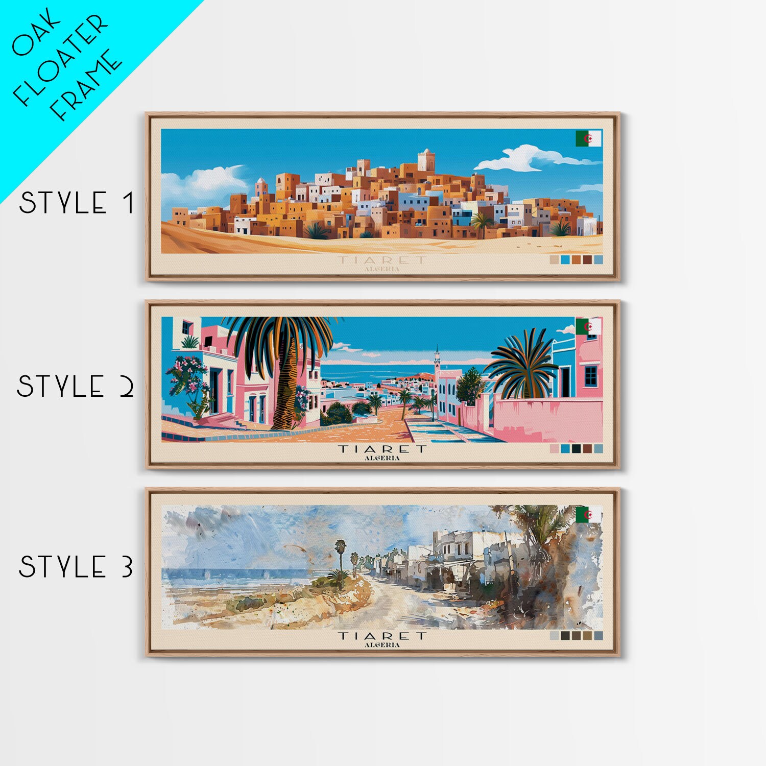 Tiaret Algeria Canvas Print: Panoramic Travel Art