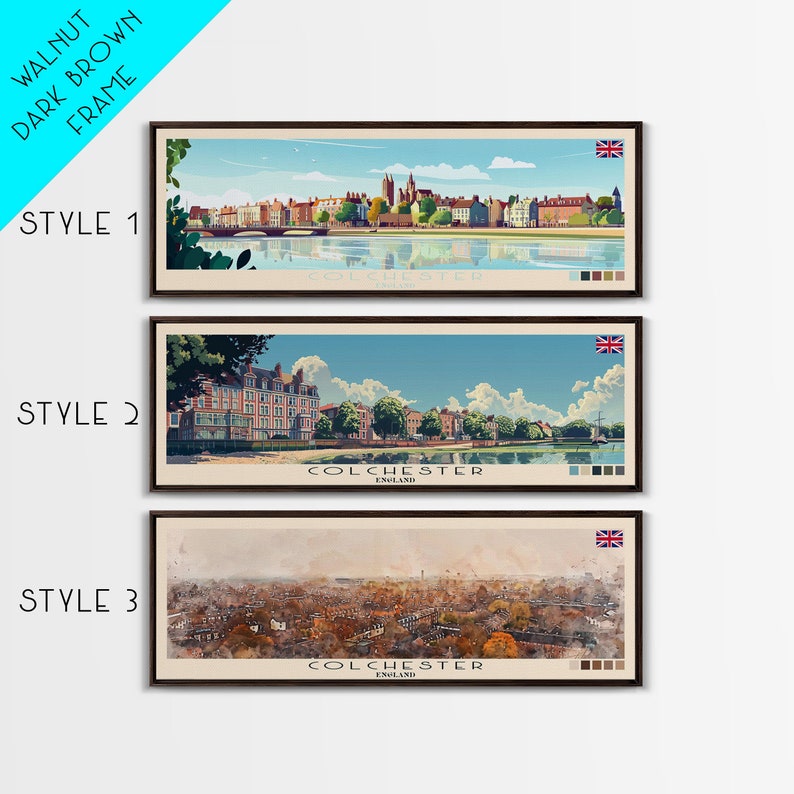 Colchester, England Panoramic Canvas Print, Colchester, England