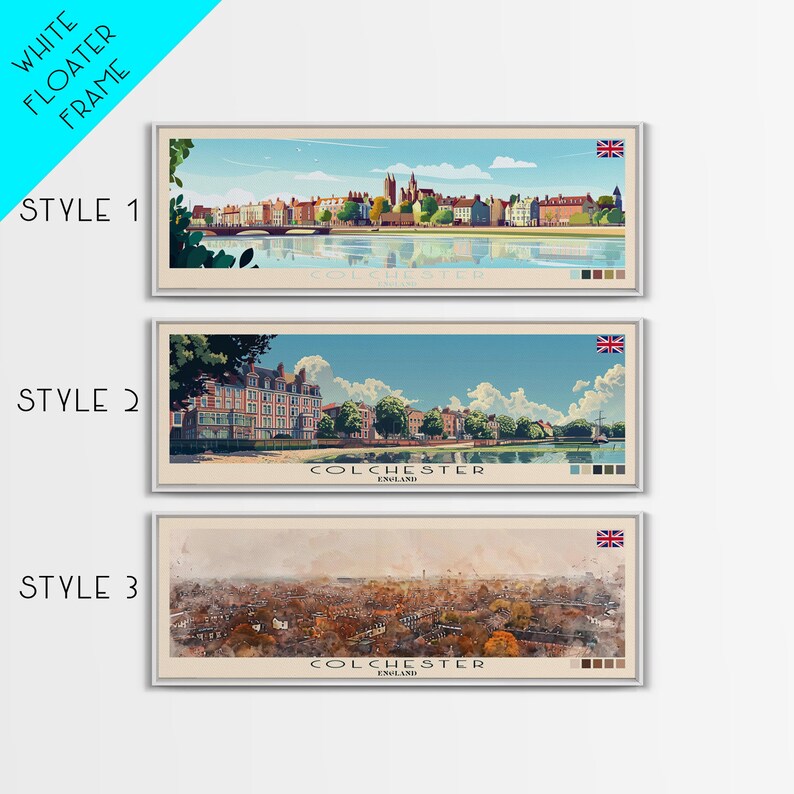 Colchester, England Panoramic Canvas Print, Colchester, England