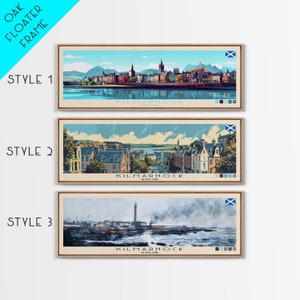 Kilmarnock Scotland Canvas Print: Panoramic Travel Art