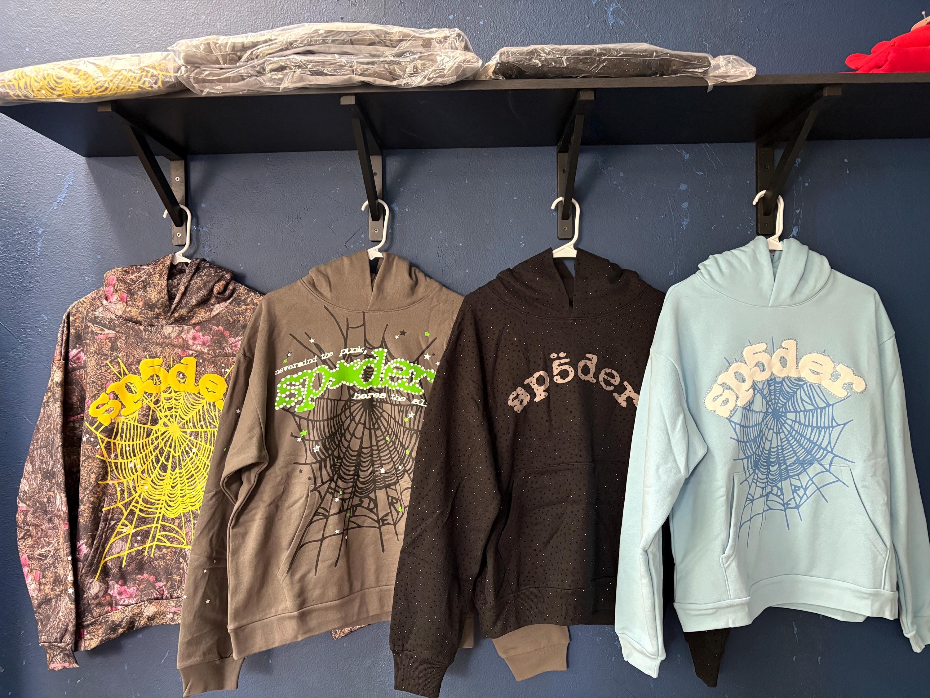 Sp5der Hoodie Sky Blue - Etsy