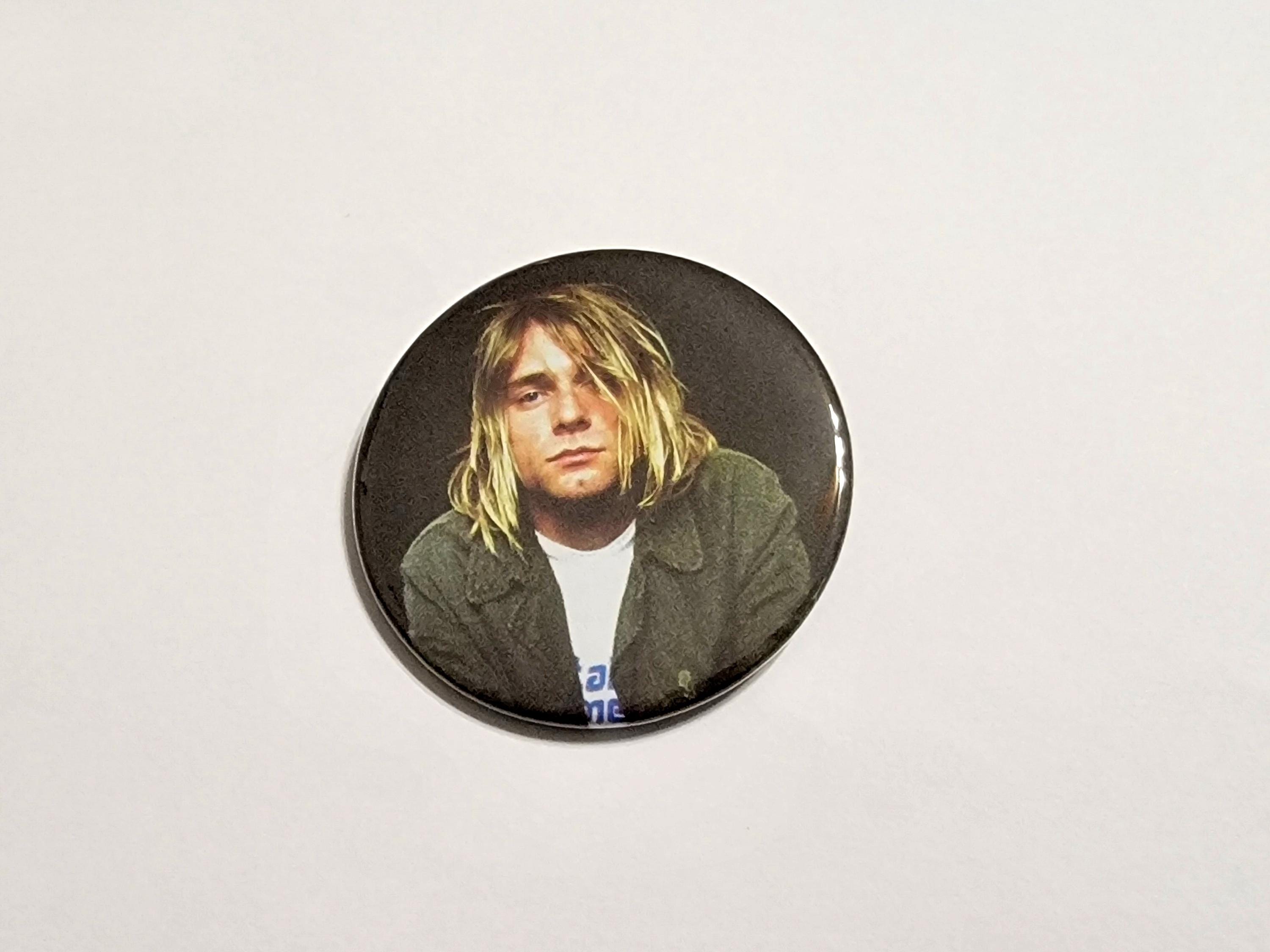 Nirvana Pins LARGE Buttons Kurt Cobain Dave Grohl Krist Novoselic