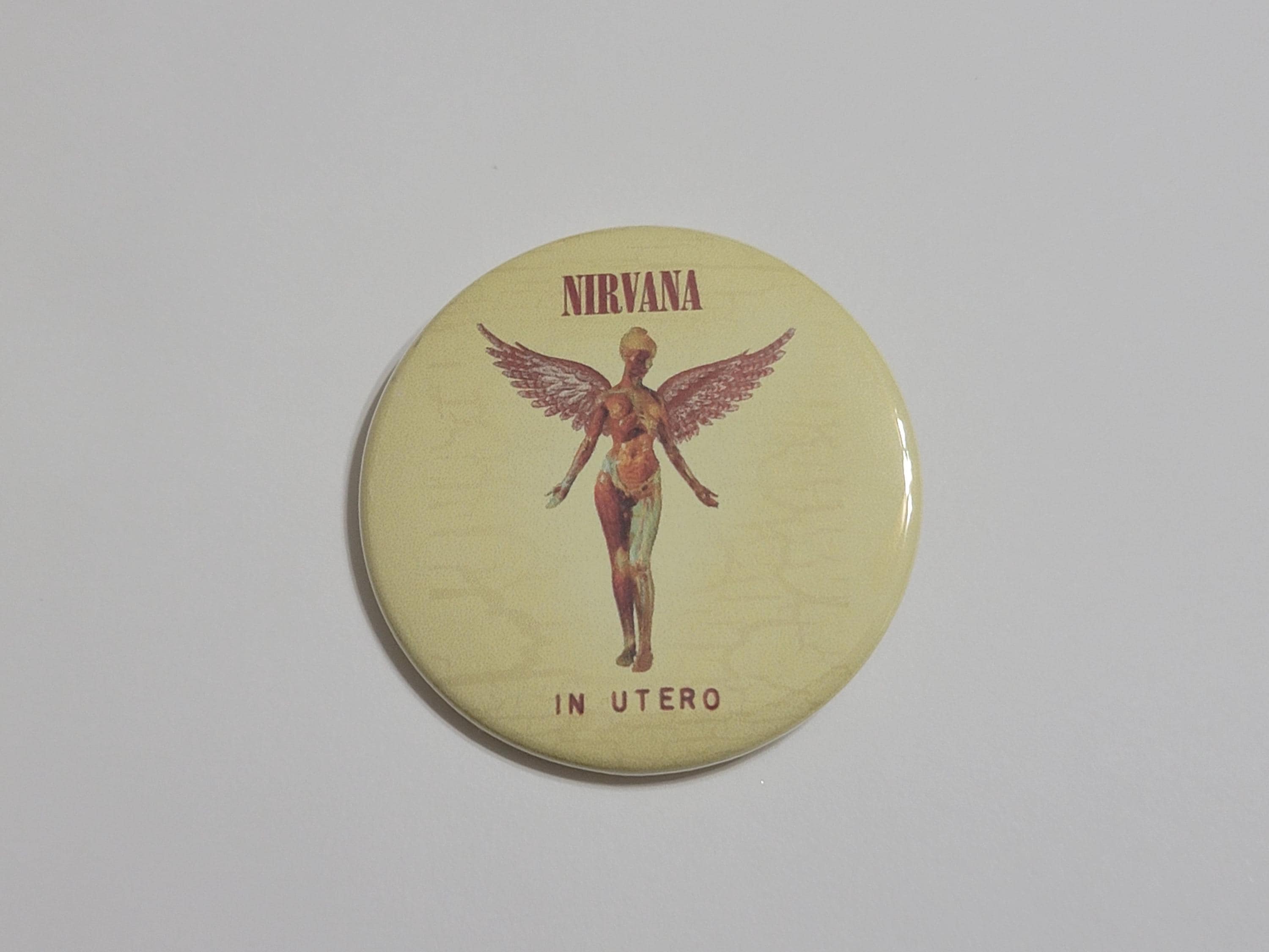 Nirvana Pins LARGE Buttons Kurt Cobain Dave Grohl Krist Novoselic
