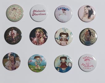 Melanie Martinez pins LARGE buttons Crybaby pinback buttons Portals album pin