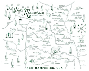 White Mountain National Forest Map