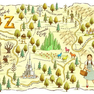 Mapa de la Tierra Mágica de Oz