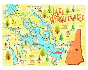 Lake Winnipesaukee Map