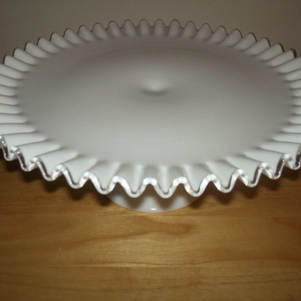 Fenton Silver Crest cake stand/free shipping