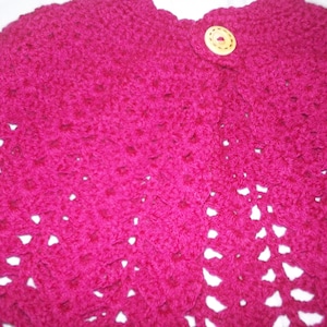 Child&#39;s crocheted cape/free shipping