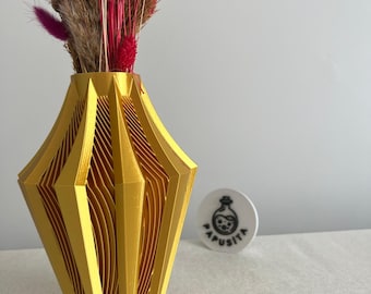 3D Printer File, STL File, Modern Vase Design Deka Vase