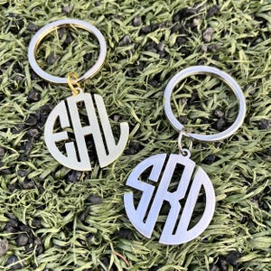 monogram keychain