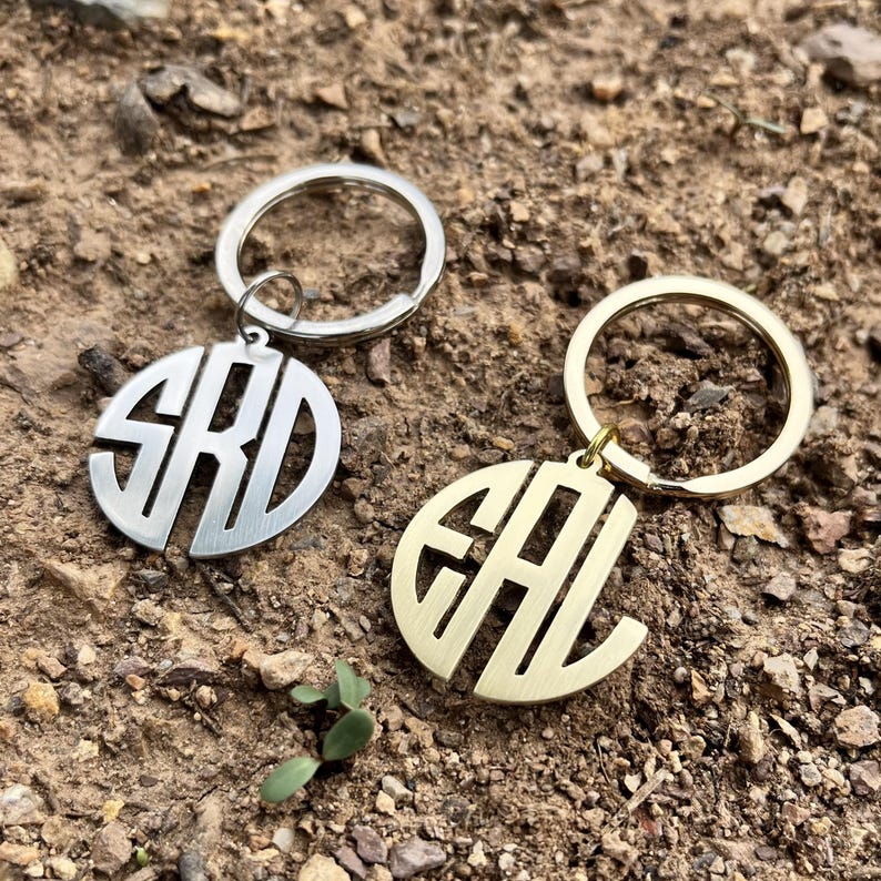 round metal charm