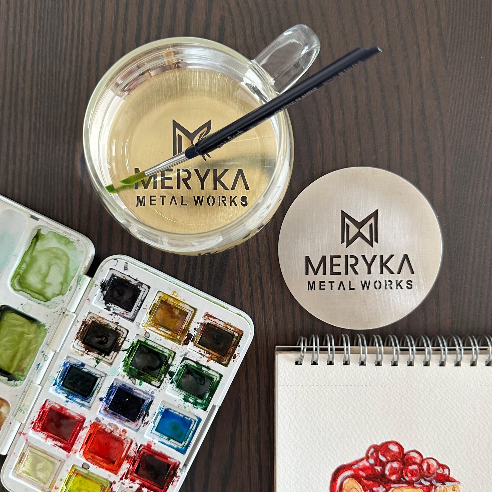Personalized Logo Coaster, Custom Design Metal Coasters in Stainless ...