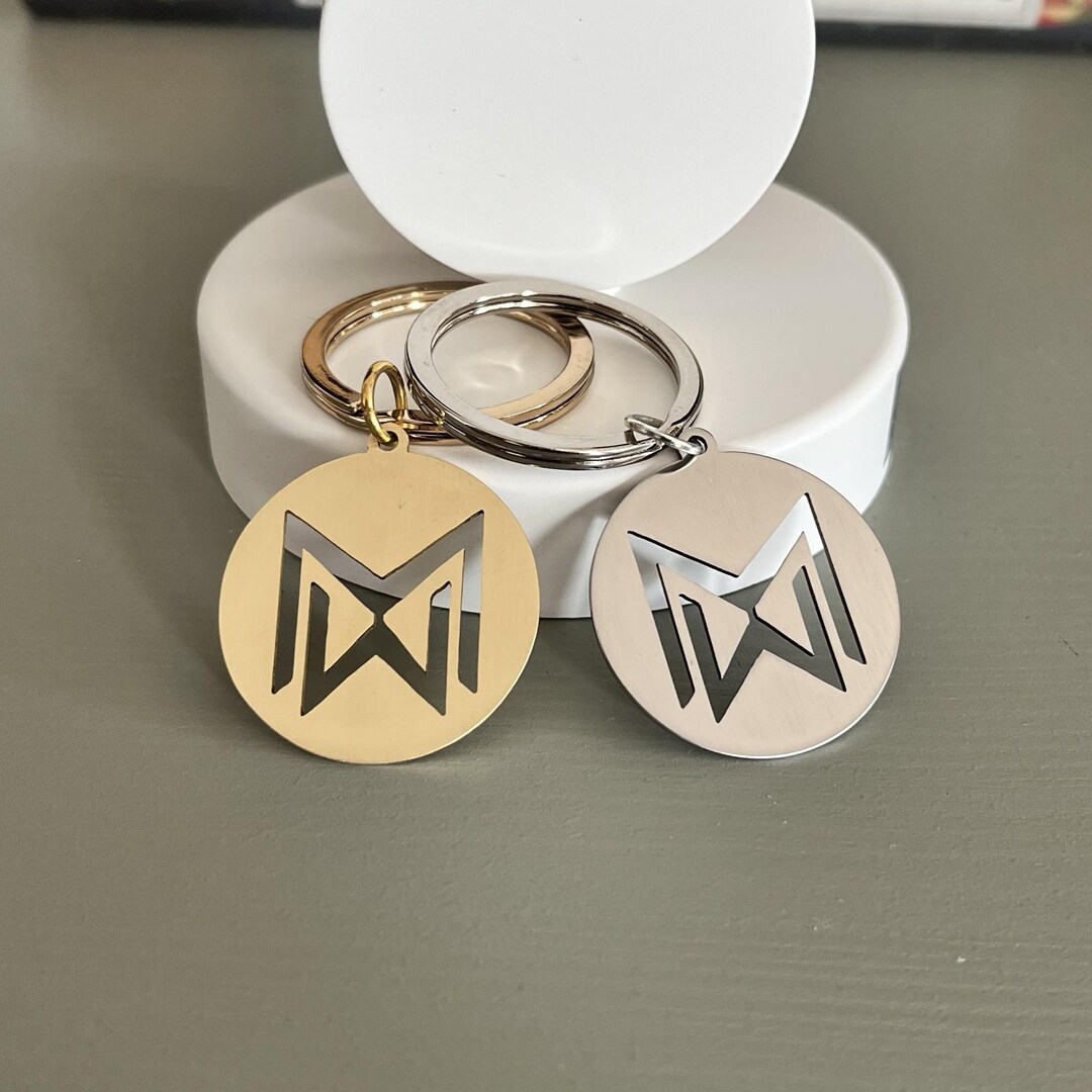 Personalized Logo Keychain, Custom Business Logo Key Ring, Stainless ...