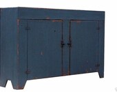 Painted farmhouse furniture cabinet distressed pine reproduction cottage shabby chic rustic country primitive cupboard