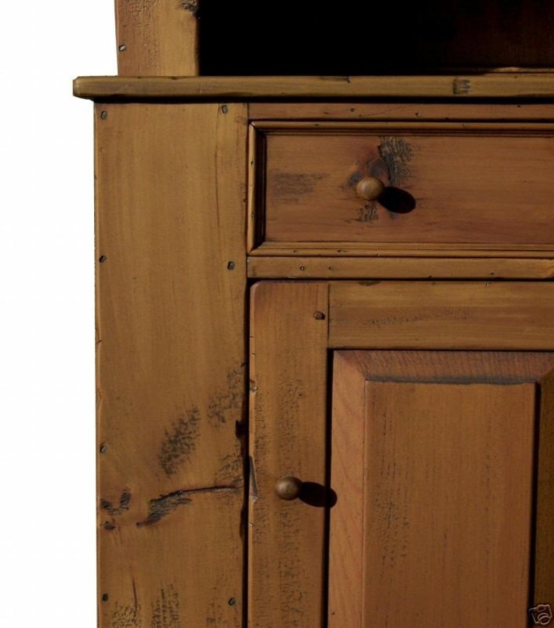 Early American reproduction hutch step back china stepback Etsy