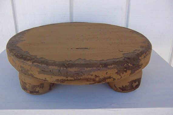 Farmhouse Farm Table Riser Bench Primitive Round 14 Etsy