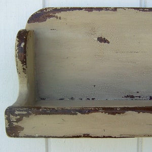 Primitive   shelf wall rack rustic shelf shabby chic cottage country painted dish distressed farmhouse shelf wall display plate  shelves