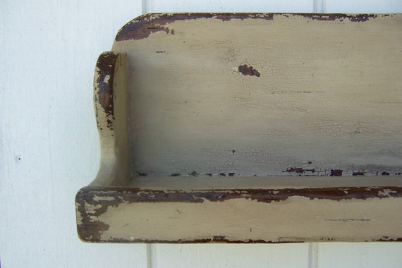 Primitive Shelf Wall Rack Rustic Shabby Chic Cottage Country Image 0