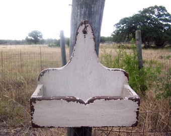 Bathroom shelf distressed rustic shelf farmhouse shelf country painted primitive antique white aged old pine weathered finish