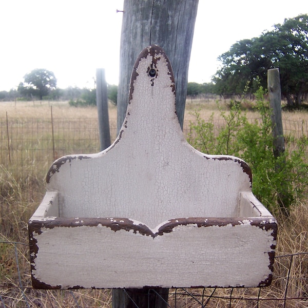 Bathroom shelf distressed rustic shelf farmhouse shelf country painted primitive antique white aged old pine weathered finish