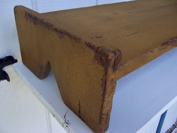 Farmhouse Primitive Table Riser Bench Painted Distressed Etsy