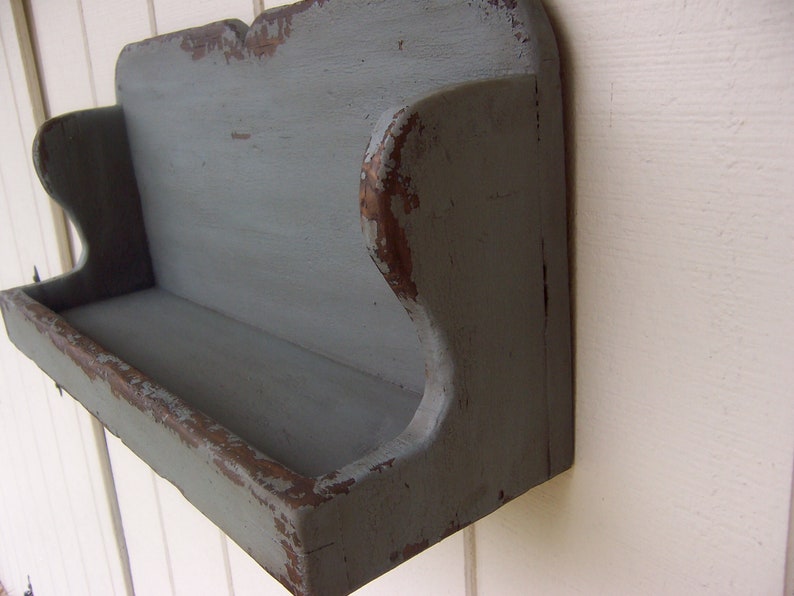 Distressed Shelf Farmhouse Shelf Primitive Bathroom Wall Etsy