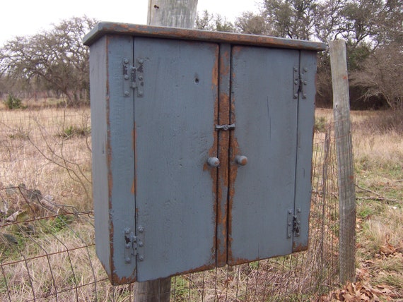 Primitive Wall Cabinet Farmhouse Furniture Small Wall Cupboard Etsy