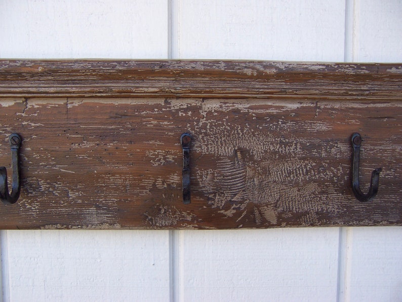 Coat rack primitive towel rack shelf peg rack farmhouse Etsy