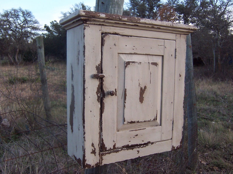 Primitive Wall Cabinet Farmhouse Furniture Hanging Cupboard Etsy