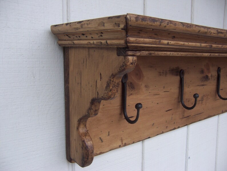 Primitive shelf plate rack rustic country wood dish distressed Etsy