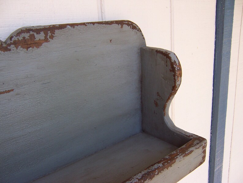 Distressed Shelf Farmhouse Shelf Primitive Bathroom Wall Etsy