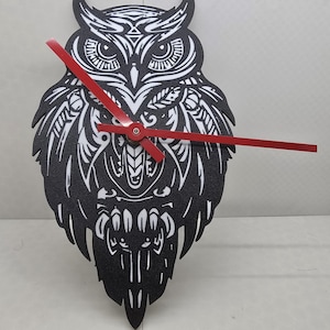 Owl Working Clock