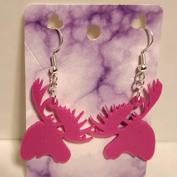 Moose Head Earrings