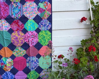 Handmade Sweet Talk Baby or Throw Quilt, Papercuts