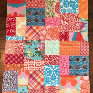 Minky Baby Blanket, Butterfly Baby Blanket, Girl Baby Shower Gift, Pink, Orange and Blue image 3