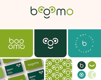 Aangepast branding- en logo-ontwerppakket, luxe merkidentiteit, creatieve grafische oplossingen, professionele maker van bedrijfslogo's, bewerkbaar canva